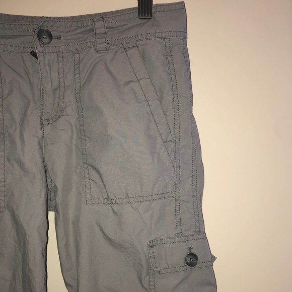 Ann Taylor LOFT Gray Cargo Pants - Picture 2 of 4